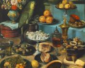 Still-life with Parrot - 格奥尔·弗莱格尔